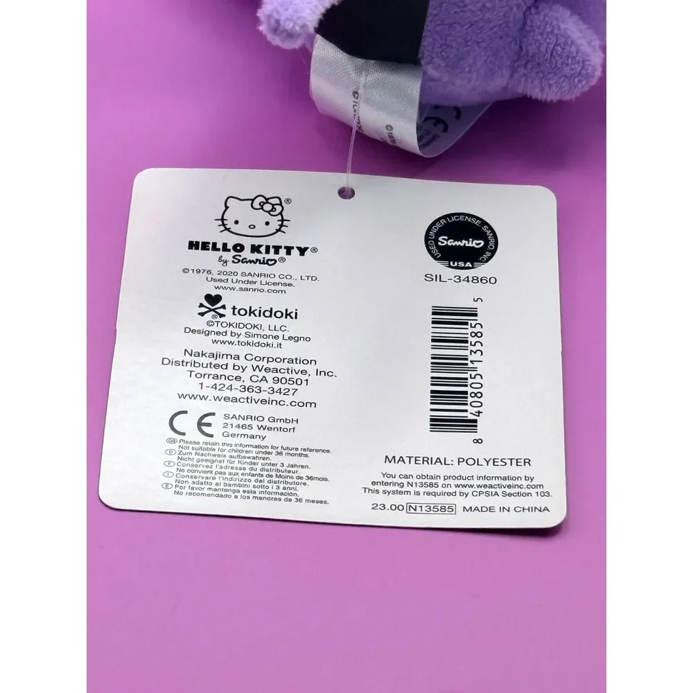 Hello Kitty X TokiDoki Purple Bat Plush